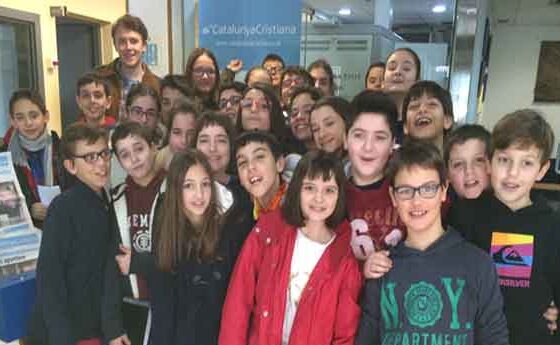 Alumnes del Col·legi Pare Manyanet de les Corts visiten Ràdio Estel i Catalunya Cristiana
