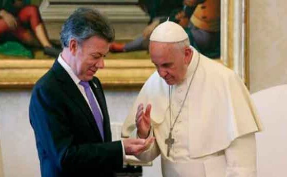 El Papa ofereix la seva ajuda en el procés de pau de Colòmbia