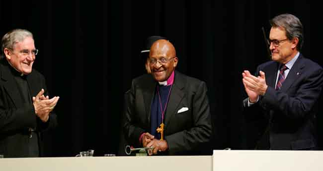 Lliurament del Premi Internacional Catalunya a l'arquebisbe Desmond Tutu