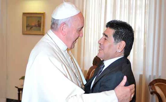 Maradona: "Sóc el fan número u del Papa"