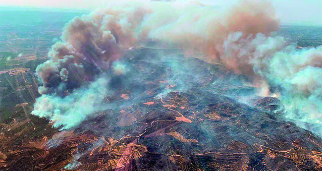 Només desitgem que el foc s'extingeixi i no causi més danys