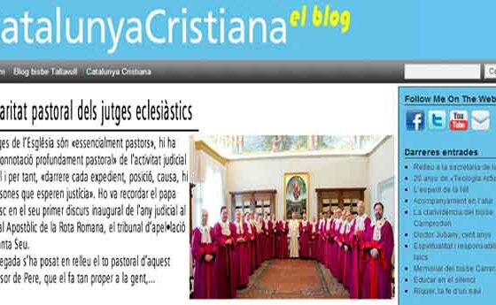 Nou post al blog de Catalunya Cristiana: "La caritat pastoral dels jutges eclesiàstics"