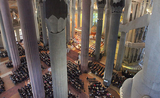 Nova missa vespertina a la basílica de la Sagrada Família