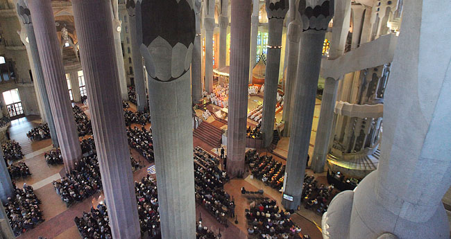 Nova missa vespertina a la basílica de la Sagrada Família