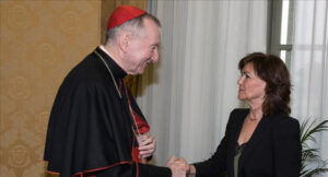 Reunió entre la vicepresidenta del Govern espanyol i el secretari d’Estat del Vaticà