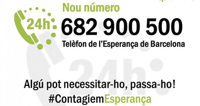 S’amplia el Telèfon de l’Esperança