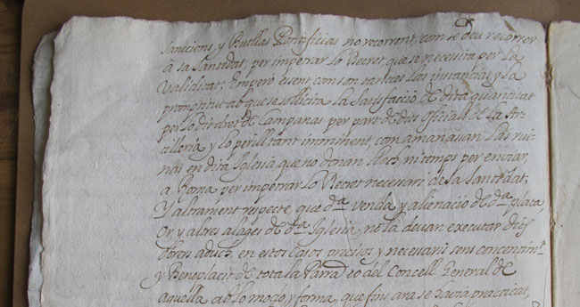 Santa Maria del Mar va haver de vendre objectes de valor per reparar els danys del setge de 1714