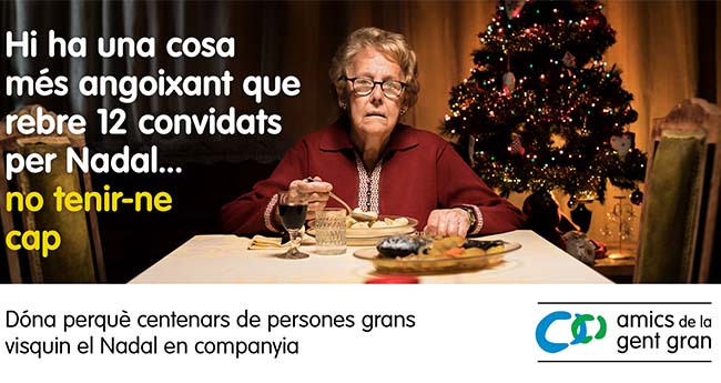 Un Nadal contra la soledat de les persones grans