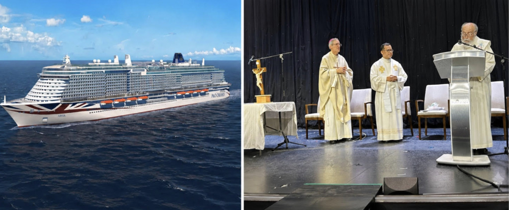 L’Església de Barcelona celebra una missa a bord d’un dels creuers més grans del món